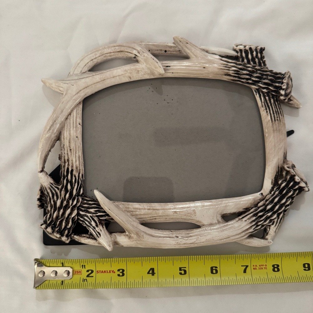 Rustic Antler Photo Frame Western Lodge Cabin Decor 4x6 Picture